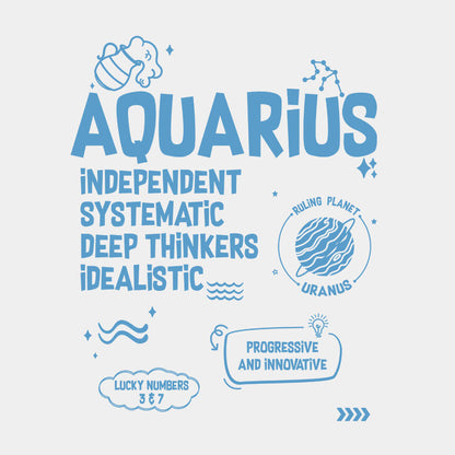 Aquarius - Unisex Over-sized T-shirt