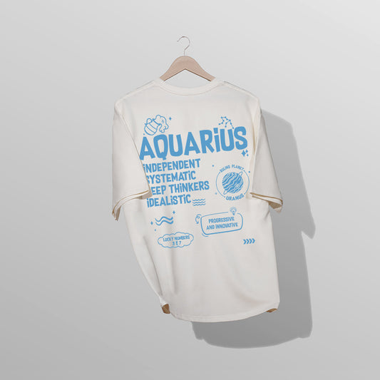 Aquarius - Unisex Over-sized T-shirt