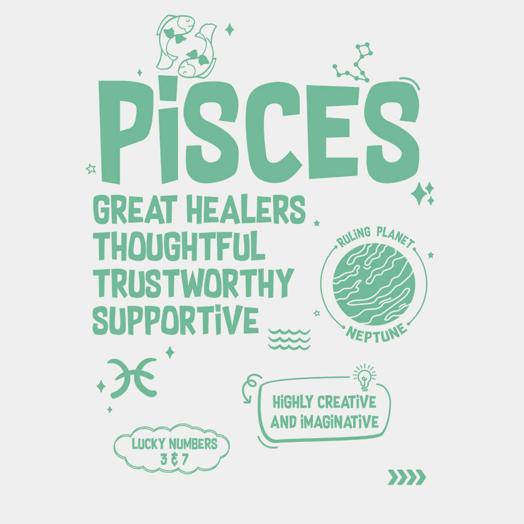 Pisces - Unisex Over-sized T-shirt