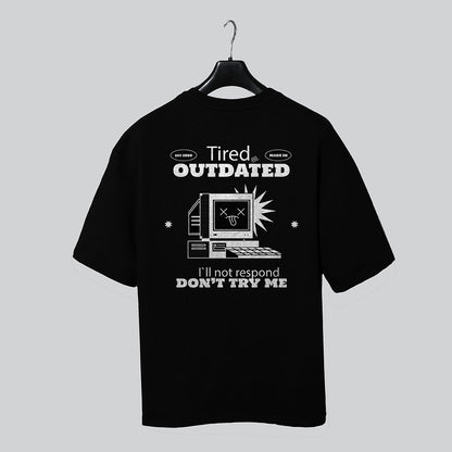 Outdated - Black - Over-sized T-Shirt