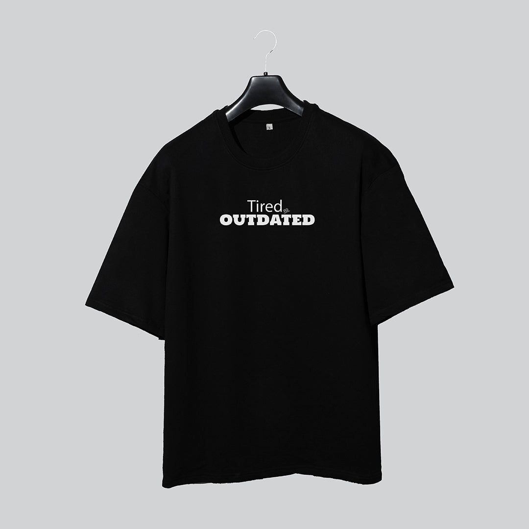 Outdated - Black - Over-sized T-Shirt