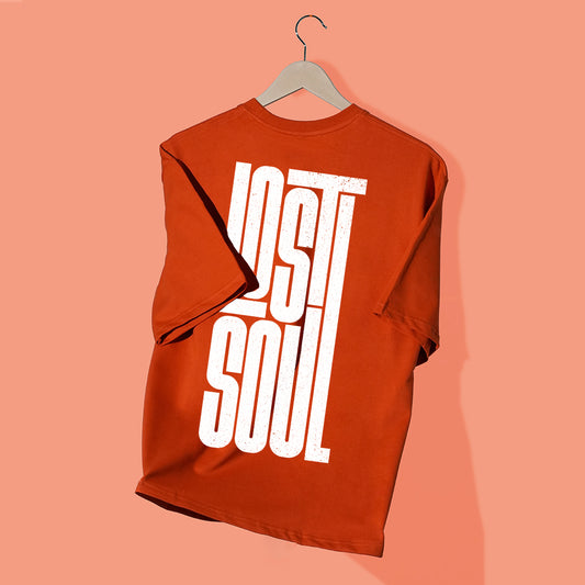 Lost Soul - Orange - Over-sized - Unisex T-Shirt.