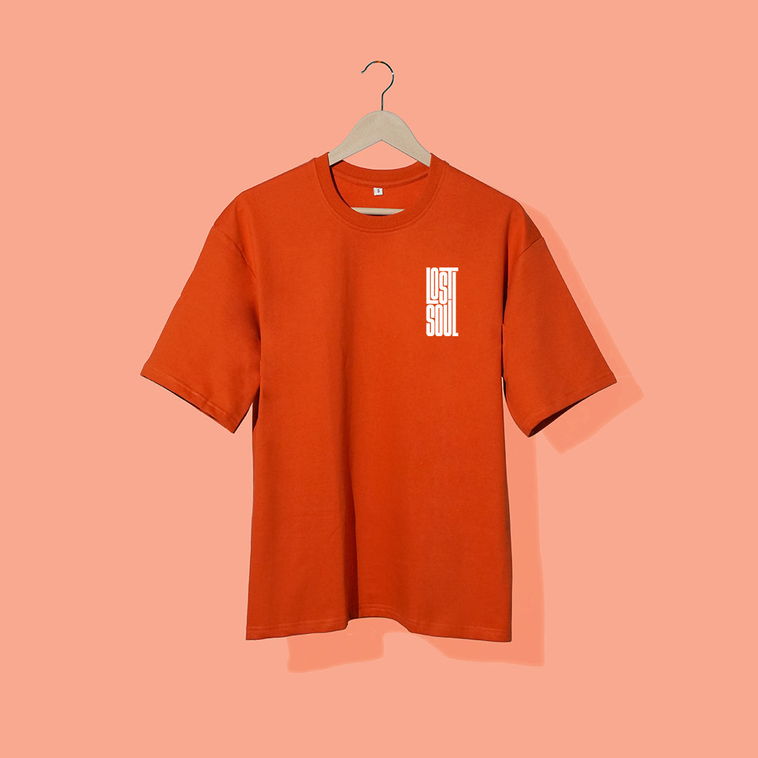 Lost Soul - Orange - Over-sized - Unisex T-Shirt.