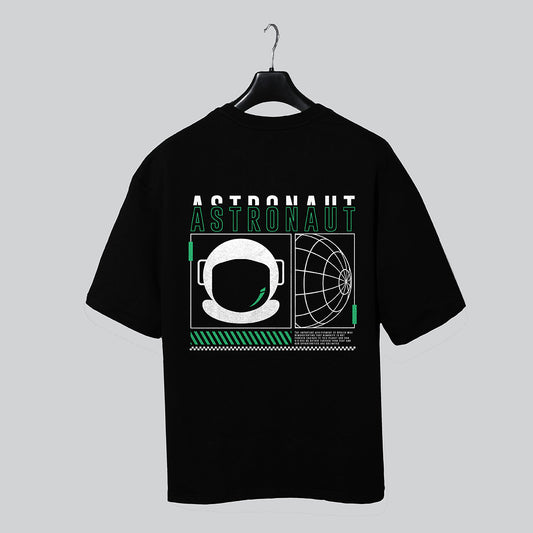 Astronaut - Black - Graphic Printed T-Shirt