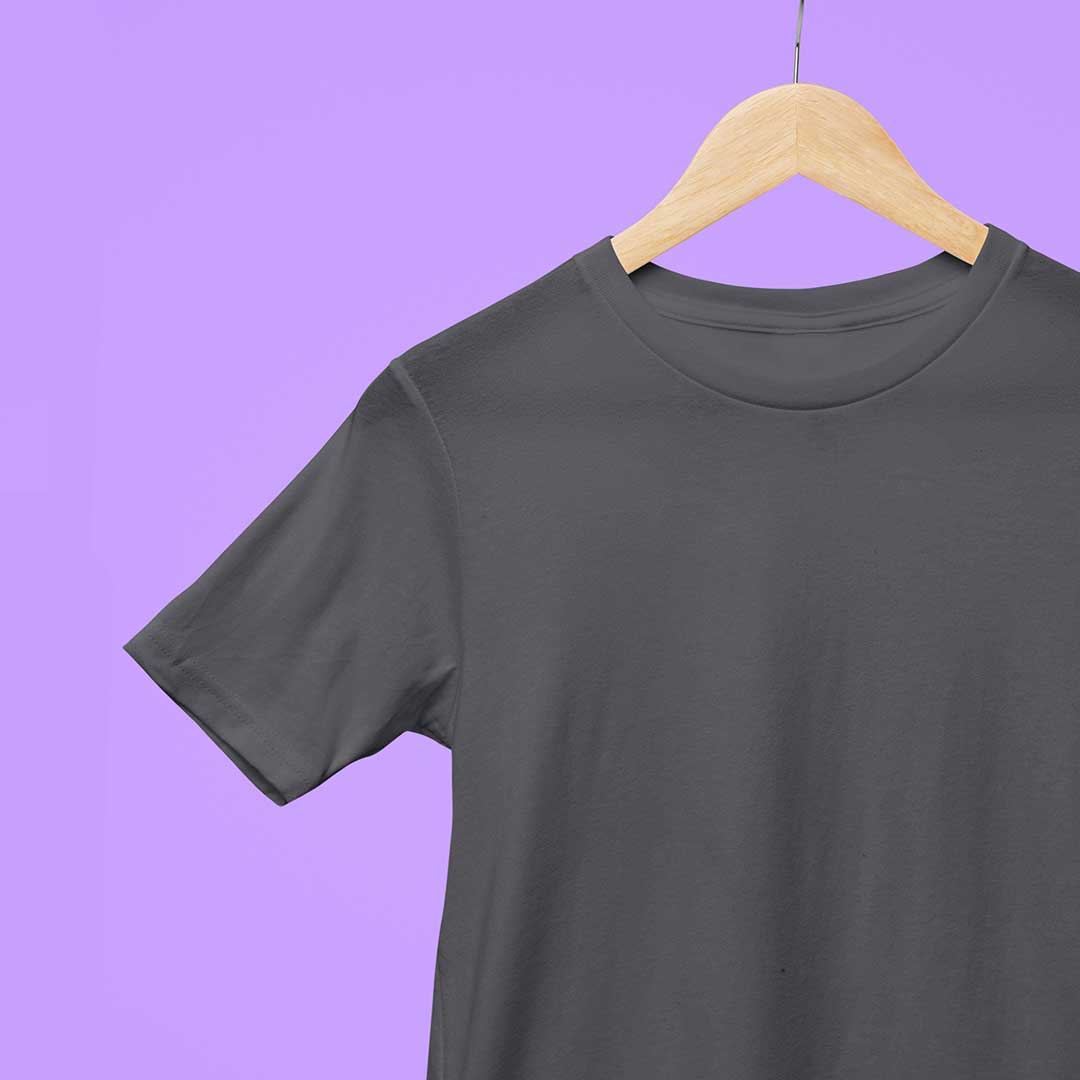 Charcoal Solid Unisex T-Shirt