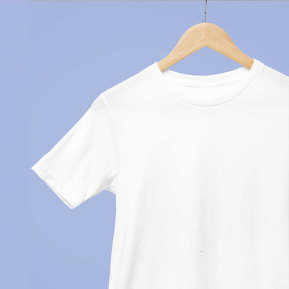 White Solid Unisex T-Shirt