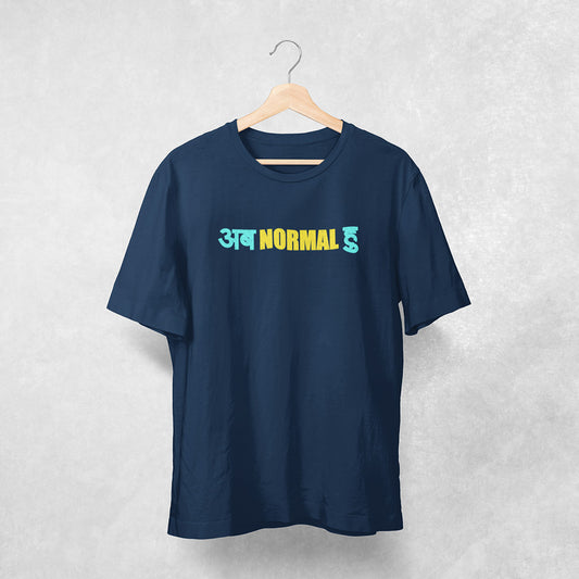 AbNormal - Navy Blue/Yellow - Unisex T-Shirt