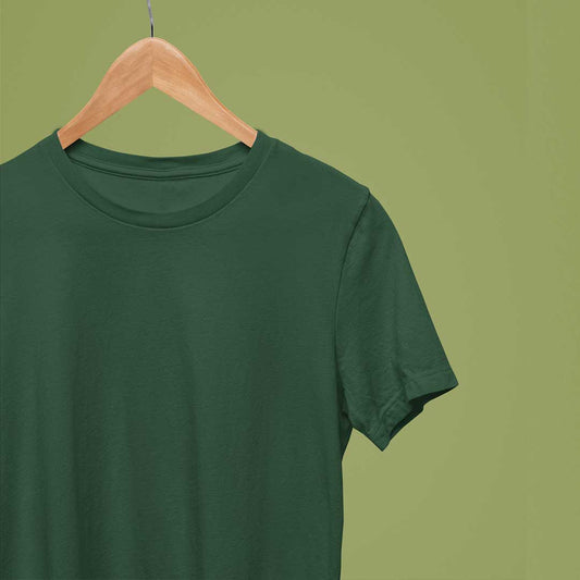 Green Solid Unisex T-Shirt