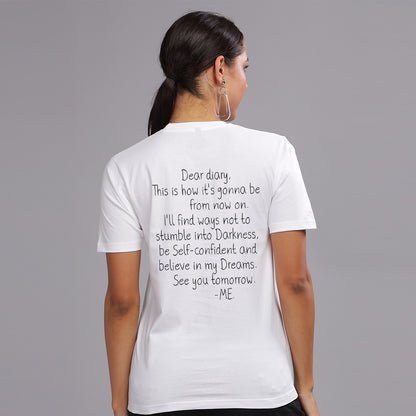 Dear Diary - White - Unisex T-Shirt