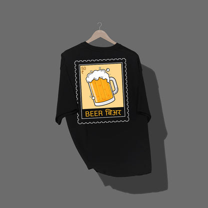 Beer Stamp - Unisex Over-sized T-shirt