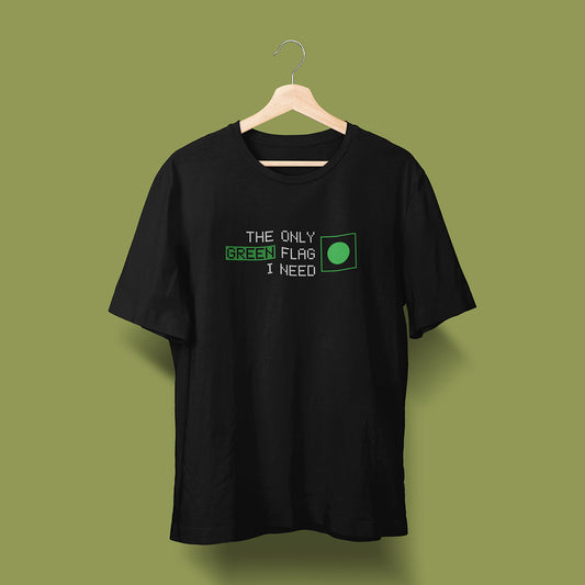 Green Flag - Black - Unisex T-Shirt