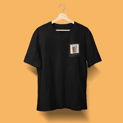 Tea Stamp - Black - Unisex T-Shirt