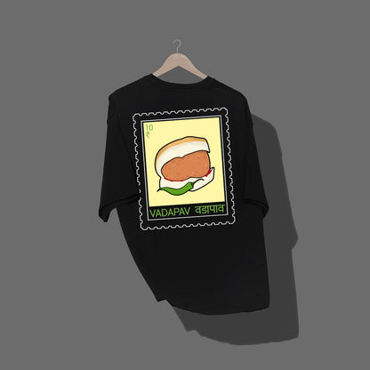 Vada Pav Stamp - Unisex Over-sized T-shirt